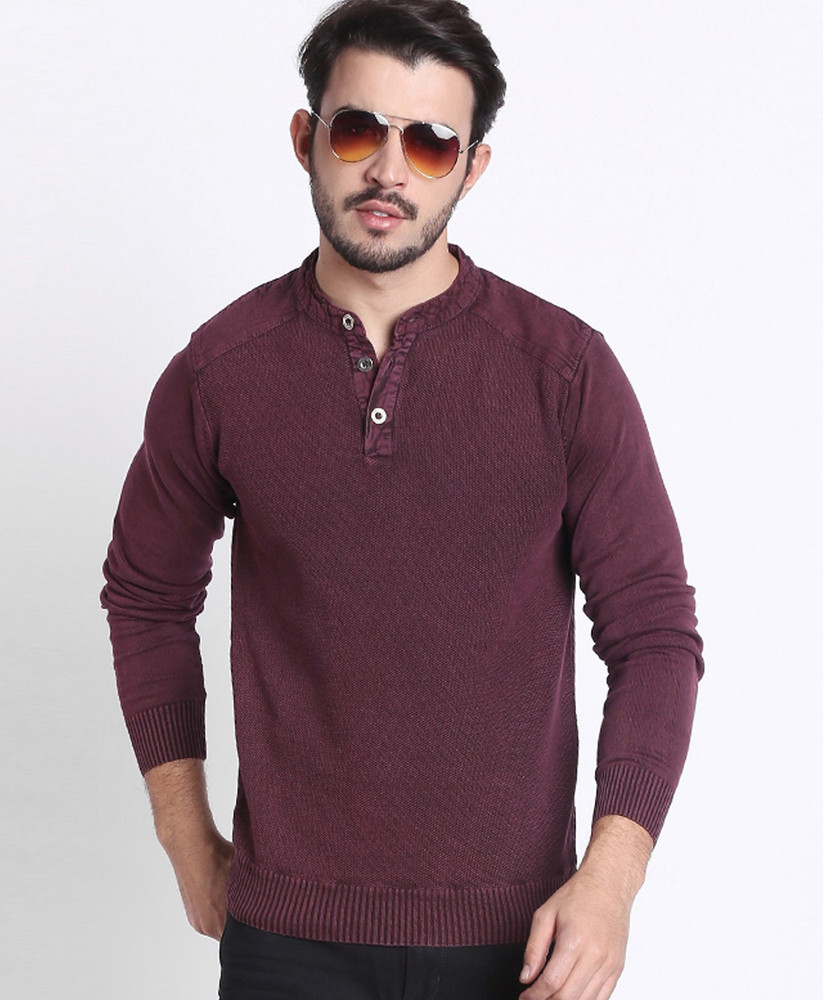 BUFFALO by FBB Full Sleeve Solid Men Sweatshirt Buy BUFFALO by
