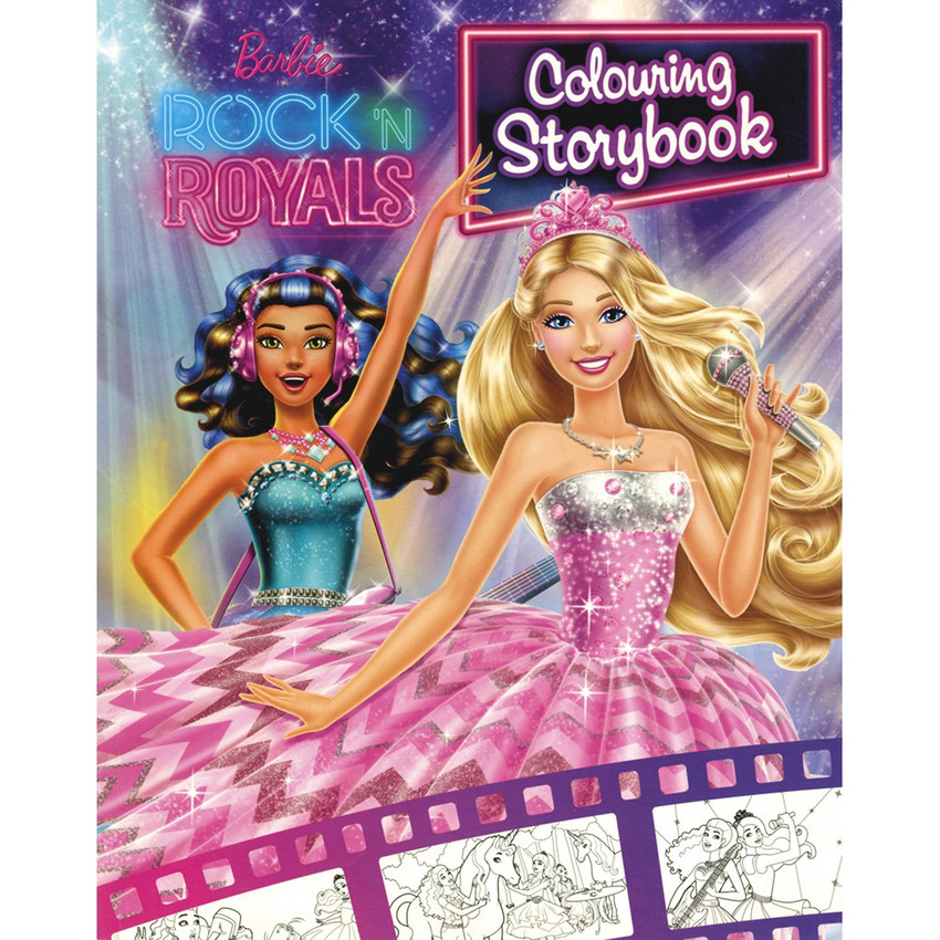 Barbie Rock N Royals Colouring Storybook Buy Barbie Rock N Royals Colouring Storybook by None at Low Price in India Flipkart