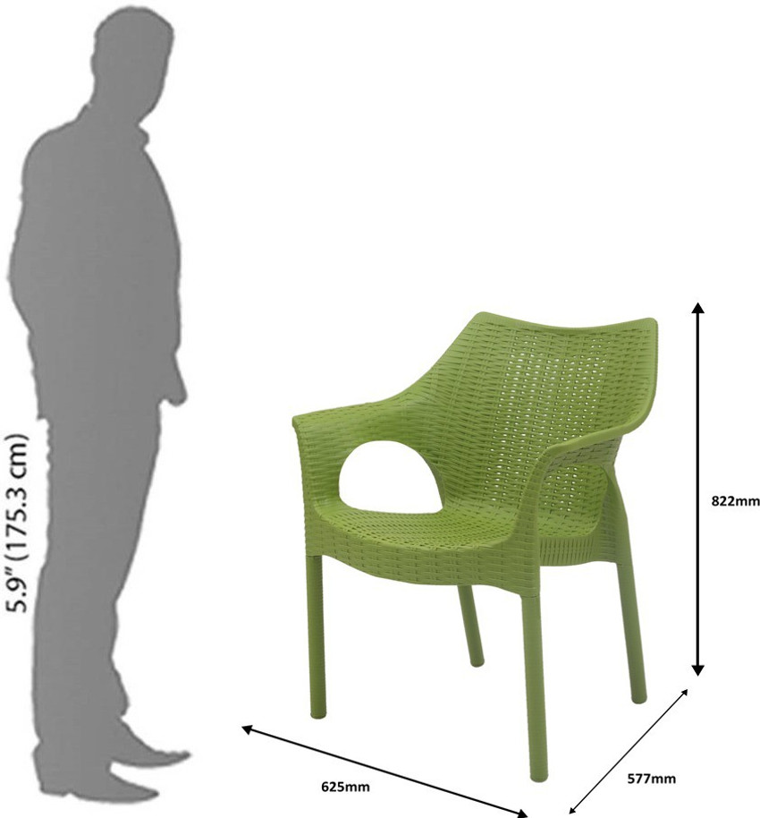 Supreme Cambridge for Home Garden Plastic Outdoor Chair Price in