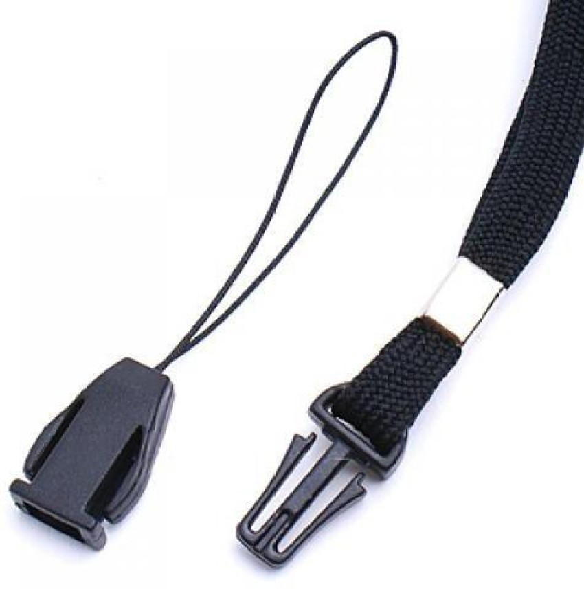Generic Detachable Ring Neck Strap Lanyard Black for Cell Phone ID Card  Holder