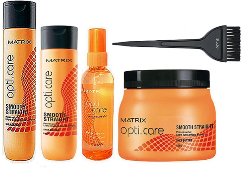 Matrix Opti Care Professional Straight Spa Shampoo Conditioner Serum Combo  Pack