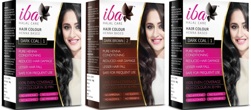 Buy Iba Hair Colour - Dark Brown, 70g | 100% Pure Henna Based Powder Sachet  | Naturally Coloured Hair & Long Lasting | Conditioning | Reduced Hair fall  & Hair Damage |