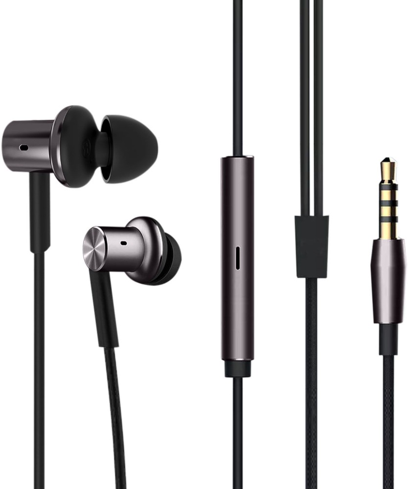 Gadget Phoenix GP QTEJ02JY Black 3.5mm Wired Mi In Ear Headphones