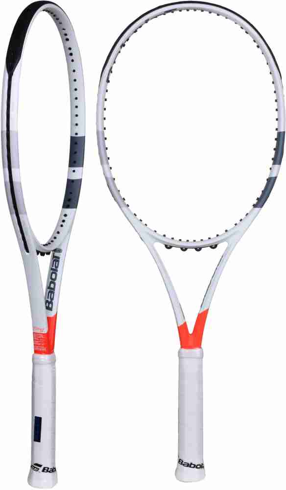 BABOLAT PURE STRIKE 100 UNSTRUNG White Red Unstrung