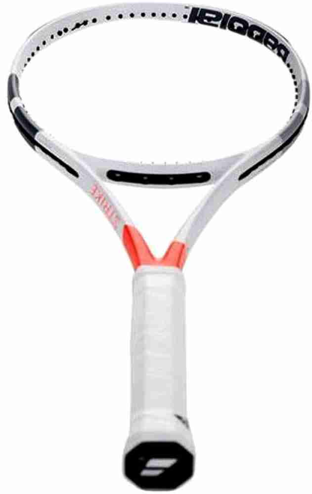 BABOLAT PURE STRIKE 100 UNSTRUNG White Red Unstrung Tennis