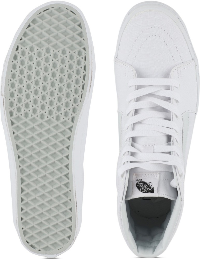 All white best sale vans sk8 hi