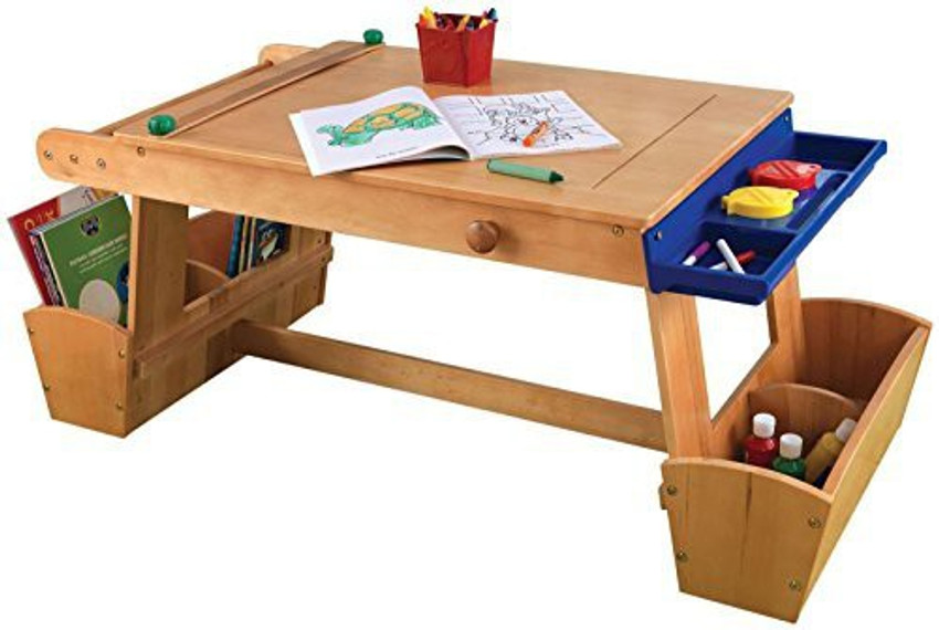 KidKraft Art Table With Drying Rack And Storage Art Table With