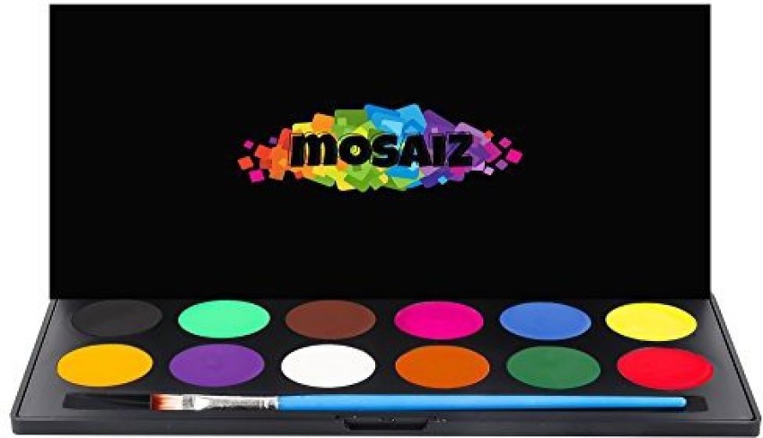  Mosaiz Face Painting Kits for Kids, 12 Colors Water