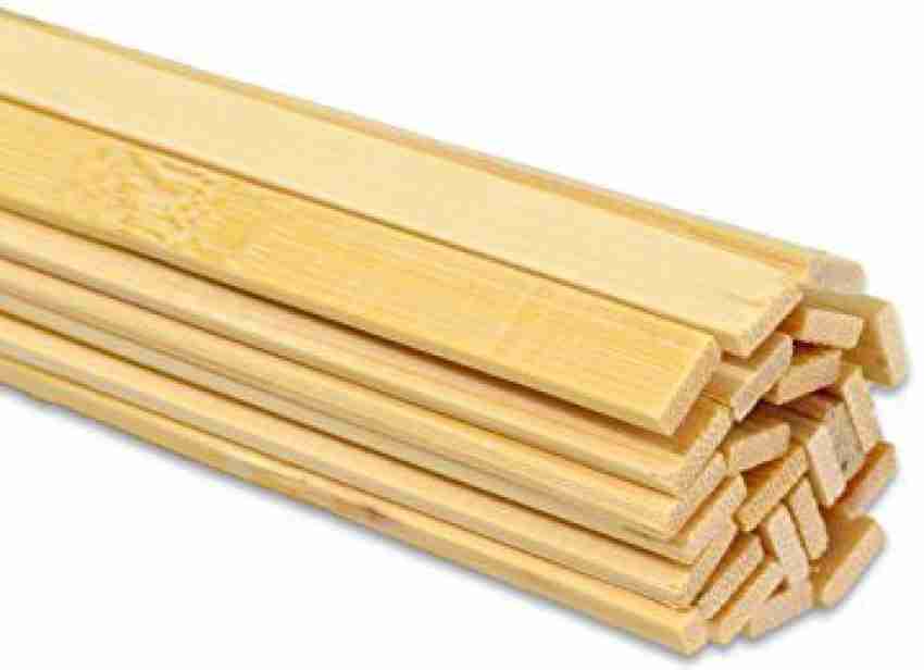 Craft Flat Sticks Wooden, Bamboo Sticks Crafts, Wood Square Sticks