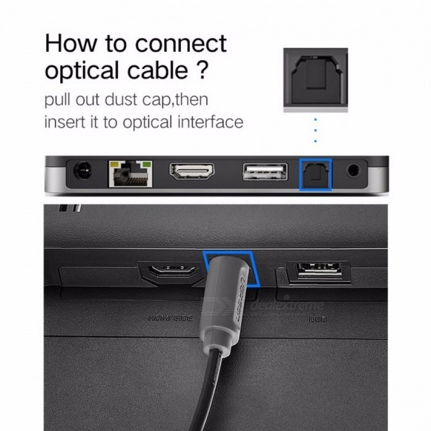 Digital Optical Audio Toslink Cable for TV Amplifiers - CABLETIME