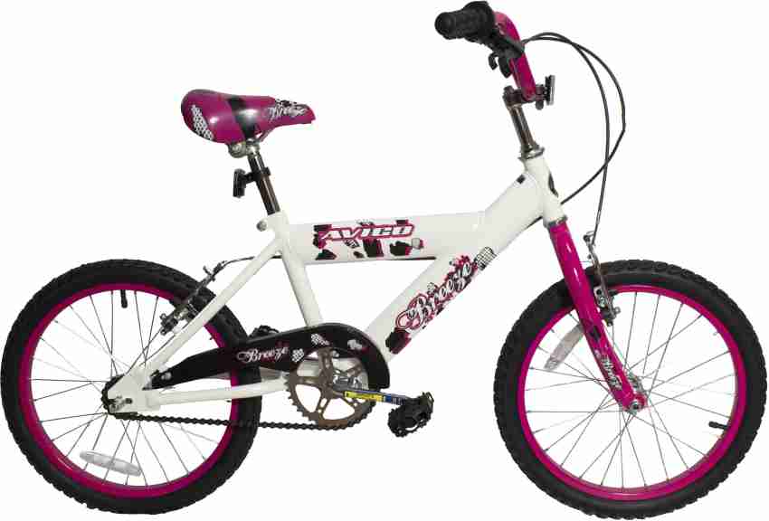 18 inch girl store bike with stabilisers