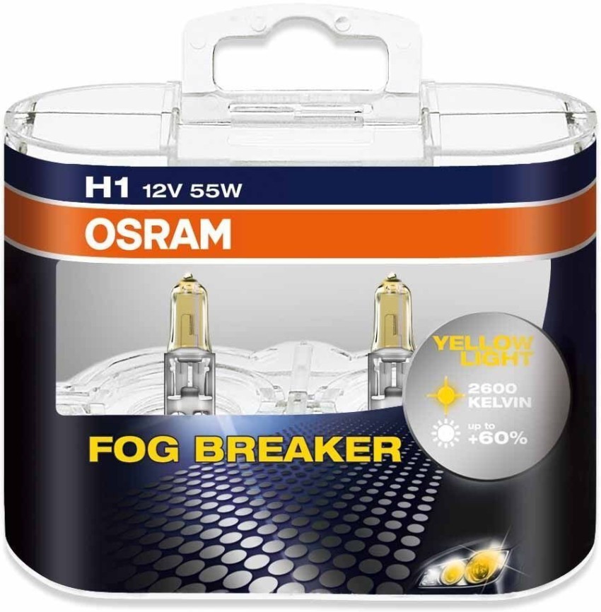 Osram H1 12V 55W 2600K 62150FBR Fog Breaker Headlight Bulb