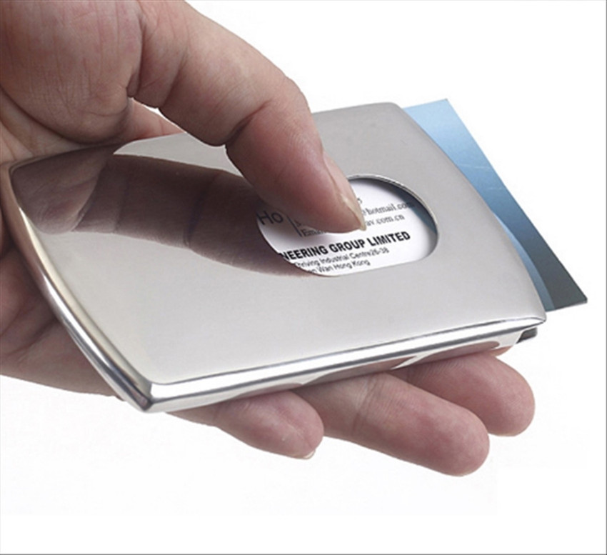 Steel visiting card hot sale holder