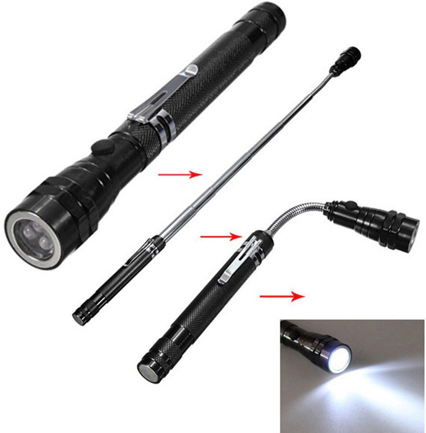 FULLY New Arrival Flashlight Light Torch Telescopic Magnet