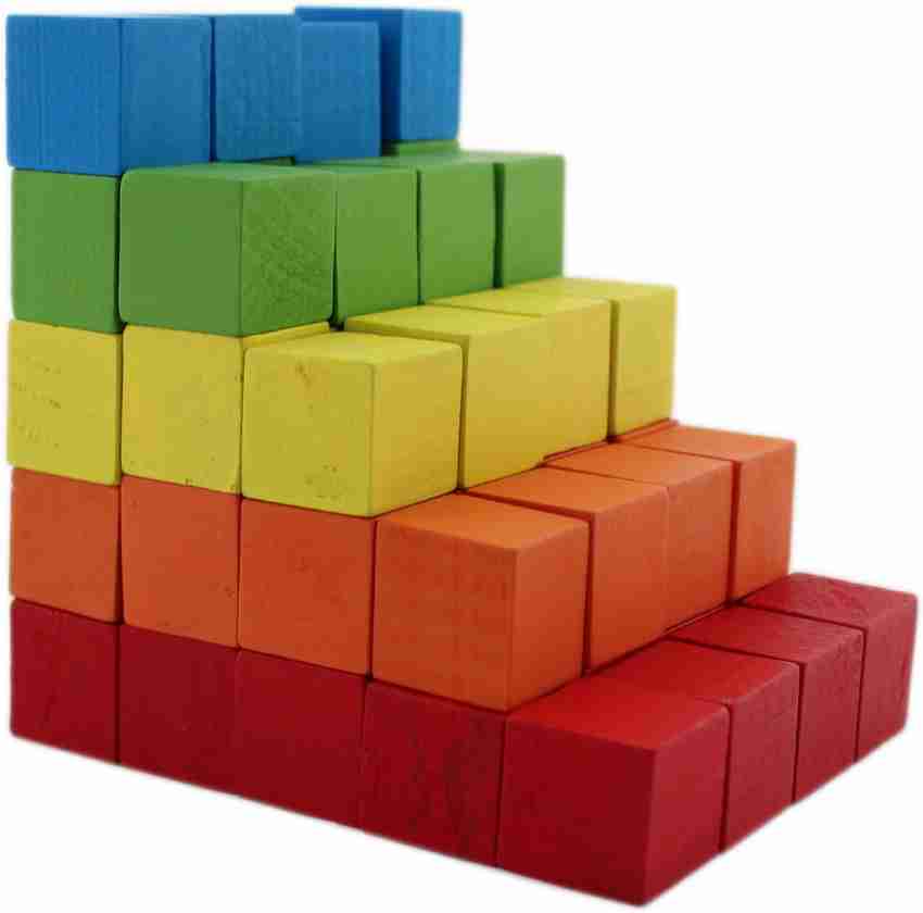 Colored outlet wooden blocks