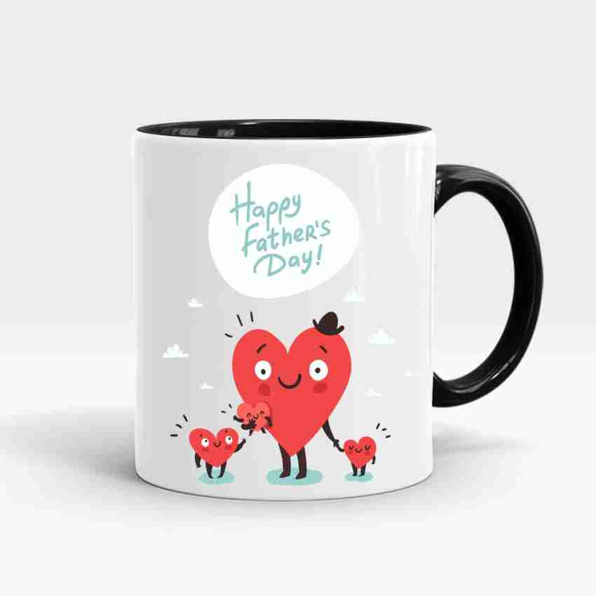 Happiness Is Being A Dad Grandpa And Great Grandpa Ceramic Mug