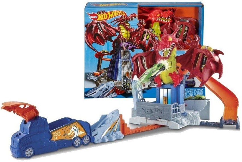 Fingerhut - Mattel Hot Wheels Dragon Blast Playset