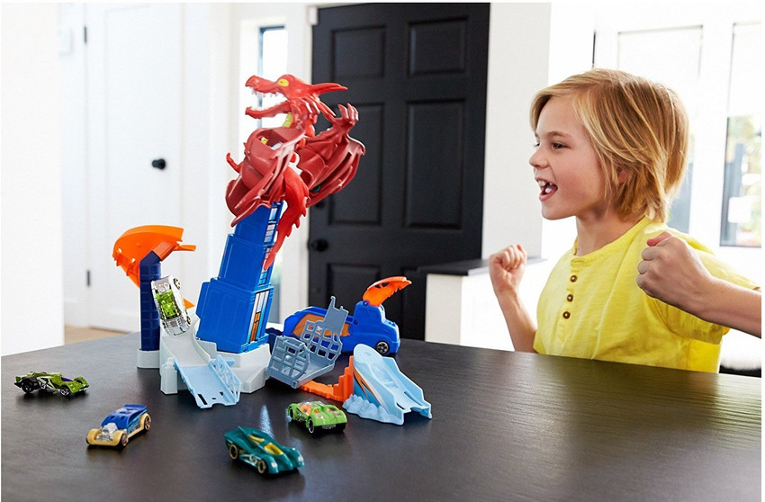 Hot wheels dragon blast playset hot sale