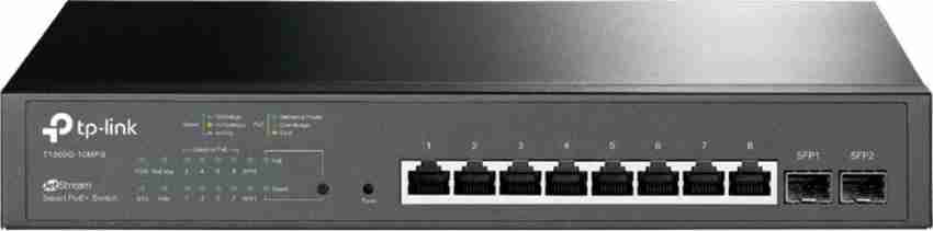 TP-Link Switch Manageable SG2210P 8 Ports Gigabit Smart PoE+ Et 2 Ports SFP  - Prix pas cher