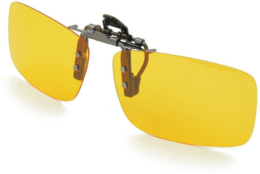 Clip on polarized top night driving glasses