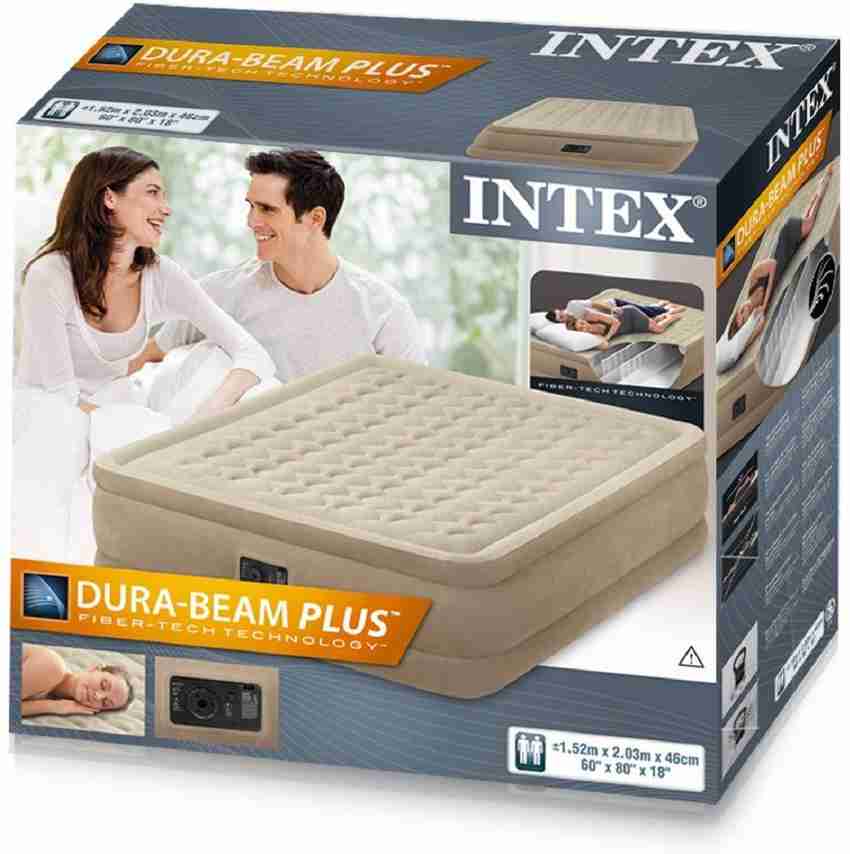 INTEX Original Inflatable Queen Size Ultra Plush Raised Airbed