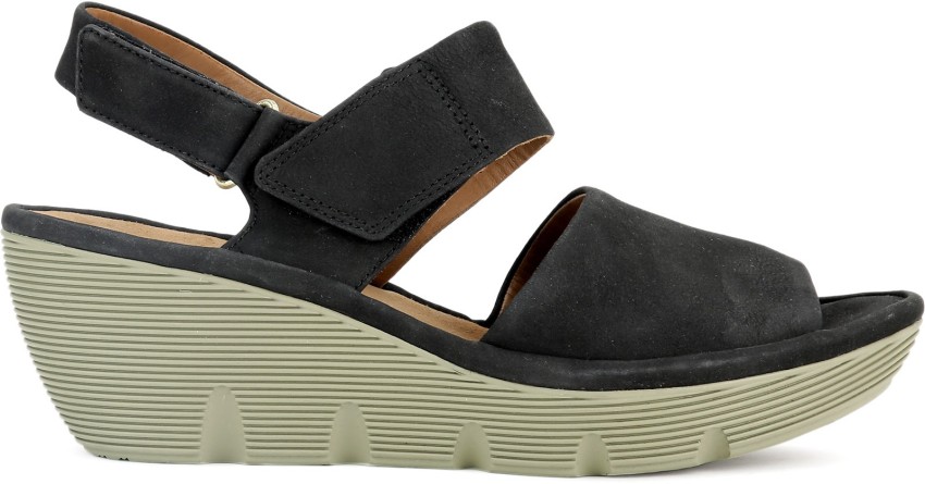 CLARKS Clarene Allure Black Nubuck Women Wedges Buy Black Nubuck Color CLARKS Clarene Allure Black Nubuck Women Wedges Online at Best Price Shop Online for Footwears in India Flipkart