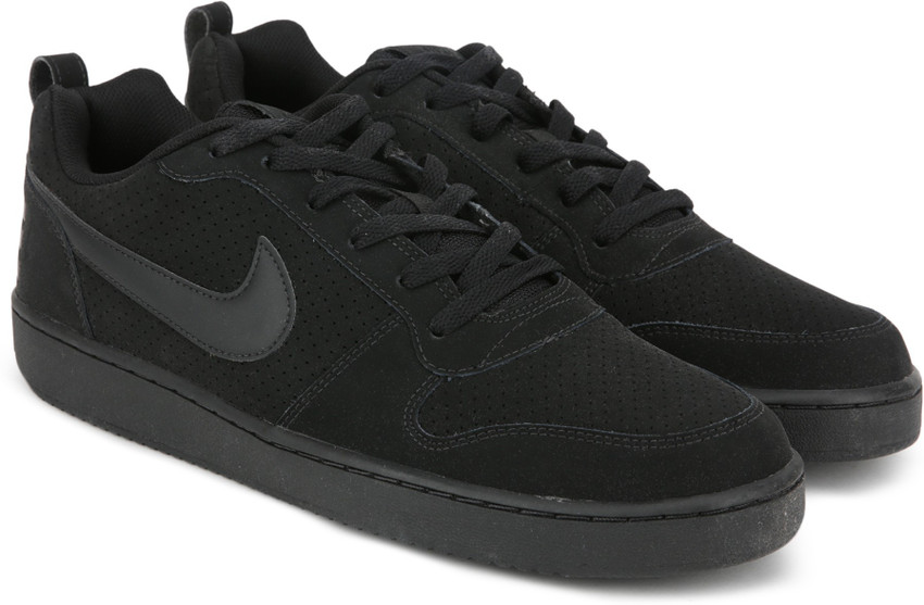 Nike men black court borough low sneakers sales