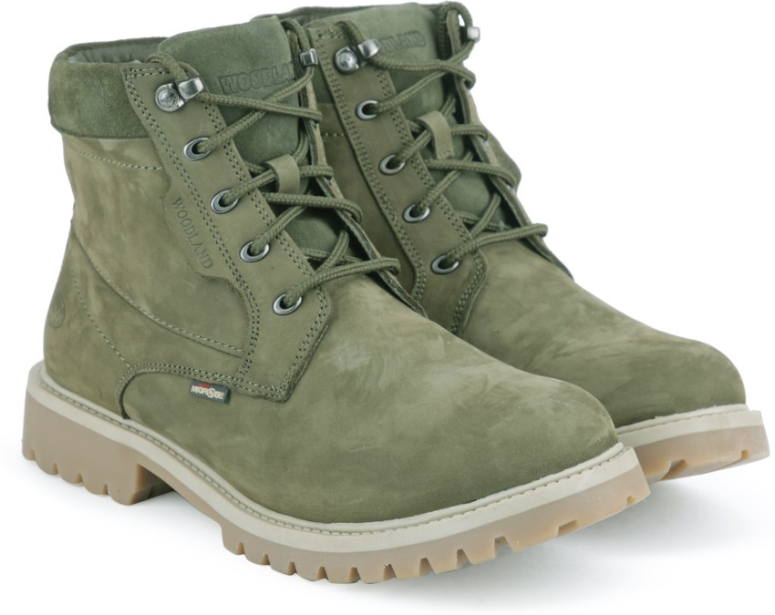 Woodland olive green store boots