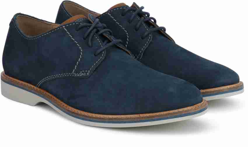 CLARKS Atticus Lace Corporate Causals For Men Buy Navy Nubuck Color CLARKS Atticus Lace Corporate Causals For Men Online at Best Price Shop Online for Footwears in India Flipkart