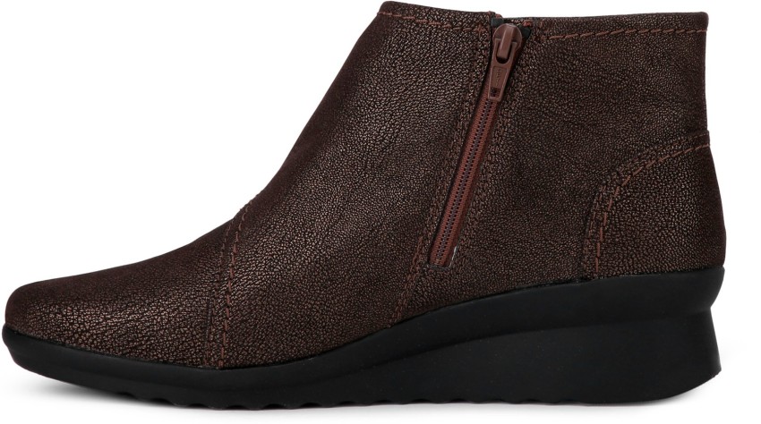 Clarks caddell rush wedge bootie hotsell