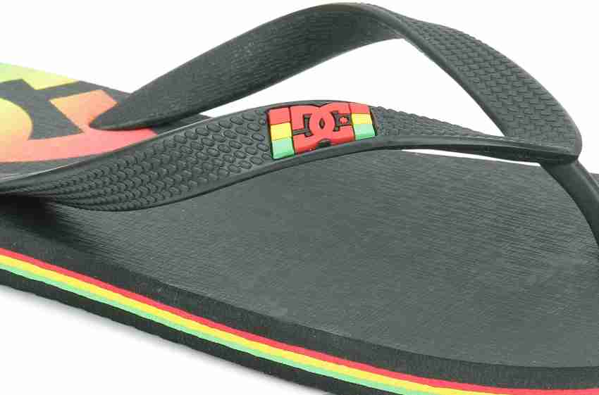 DC Men SPRAY Flip Flops Buy black white black Color DC Men SPRAY