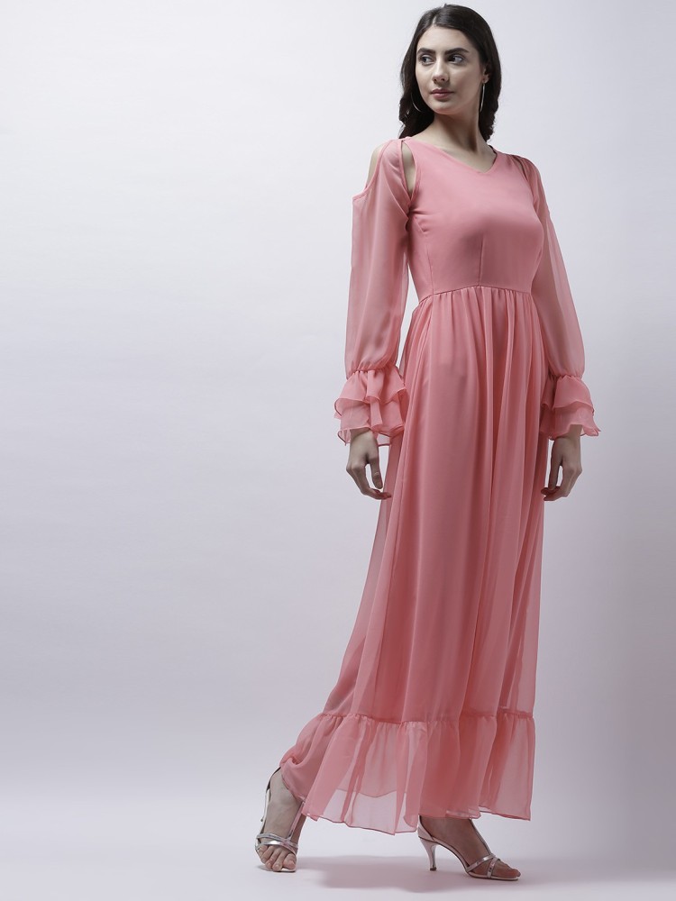 Athena pink outlet maxi dress