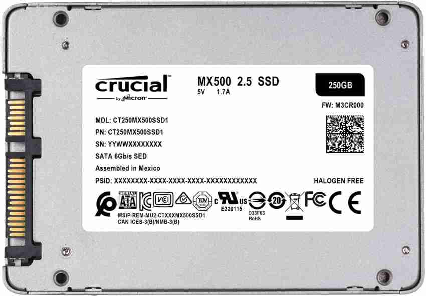 Test SSD MX500 Crucial 250 et 500go - Error404