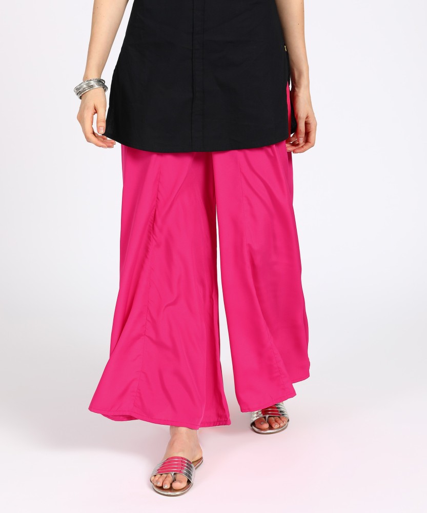 Aurelia Flared Women Pink Trousers - Buy PINK Aurelia Flared Women Pink  Trousers Online at Best Prices in India