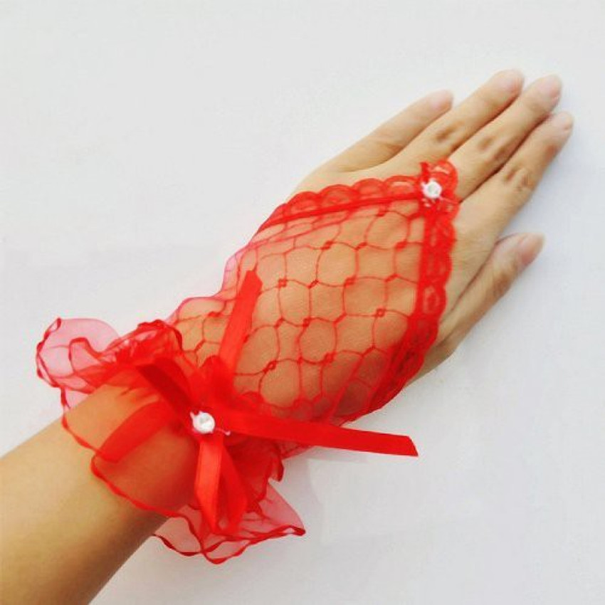 Fingerless lace gloves women's deals