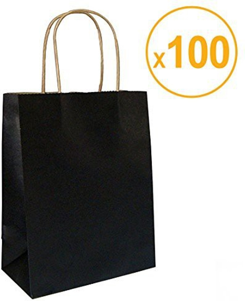 Black sale kraft bags