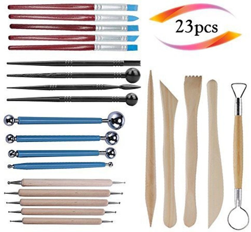 23PCS Clay Tools Sculpting, Ceramic & Pottery Modeling Tool