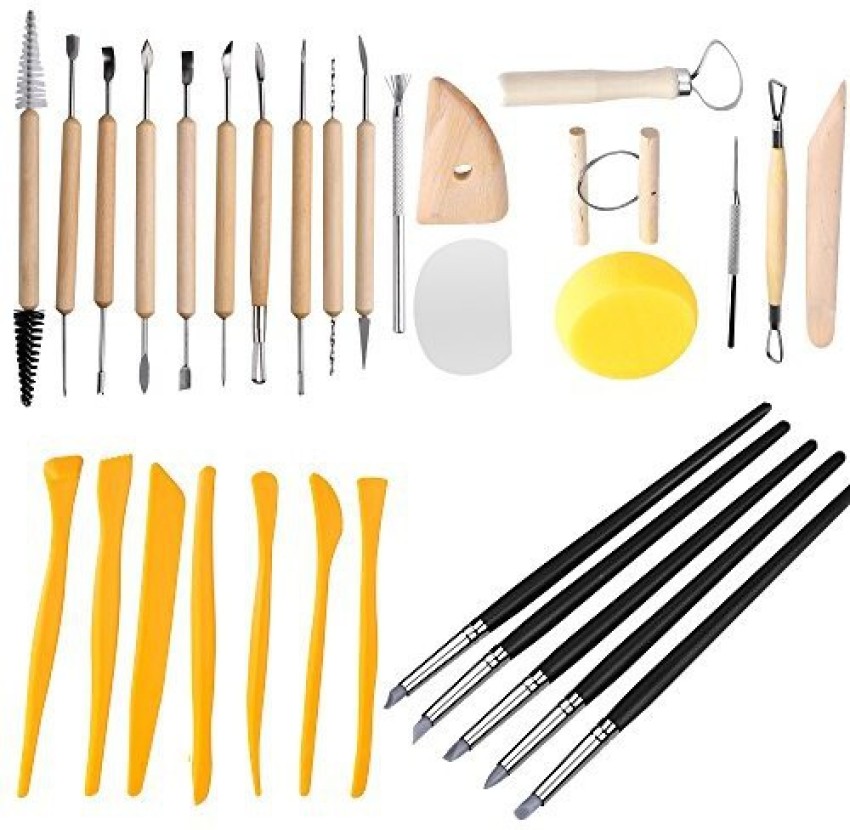 11 pcs Arts Crafts Clay Sculpting Tools Set Modeling Carving Tool kit  Pottery & Ceramics Wooden Handle Modeling Clay Tools - Price history &  Review, AliExpress Seller - Light & lighting Store