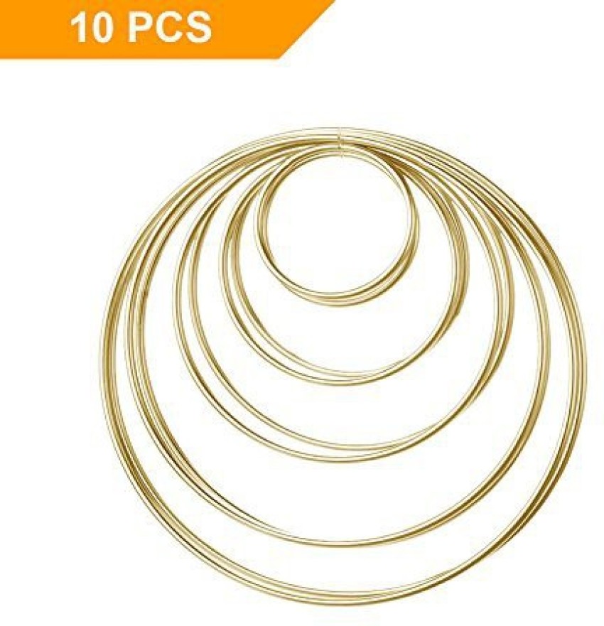 Bigotters 10 Pieces Metal Hoops Metal Rings For Dream Catcher And Crafts, 2  Inch, 3 Inch, 4 Inch, 5 Inch, 6 Inch (Gold) - 10 Pieces Metal Hoops Metal  Rings For Dream Catcher And Crafts, 2 Inch, 3 Inch, 4 Inch, 5 Inch, 6 Inch  (Gold) . shop for