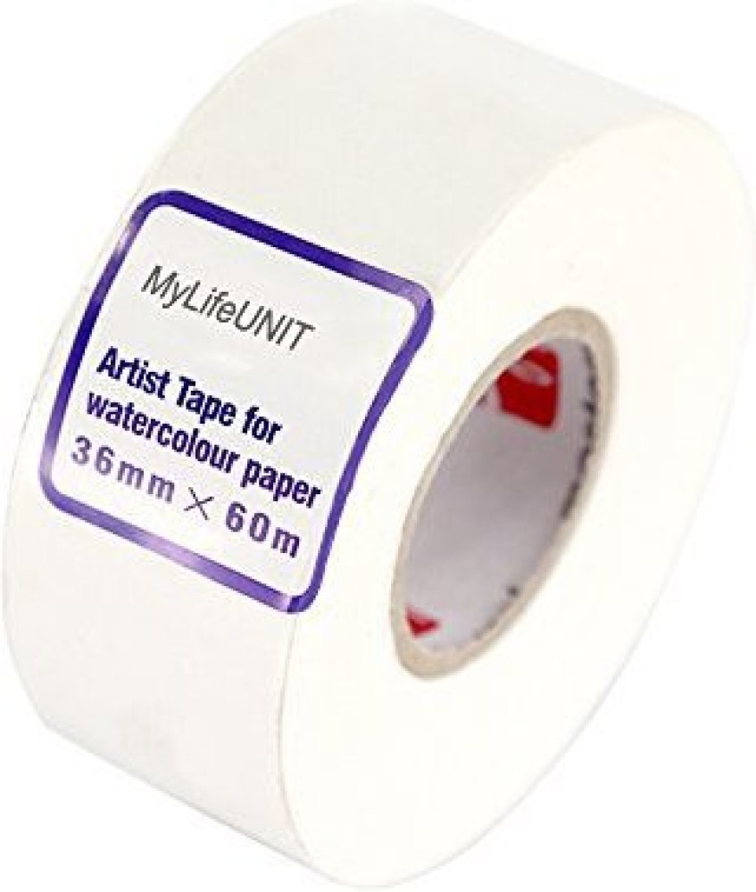 MyLifeUNIT White Artist Tape For Watercolor And Canvas (1-1/2 Inch X 60  Yards) - White Artist Tape For Watercolor And Canvas (1-1/2 Inch X 60  Yards) . shop for MyLifeUNIT products in India.