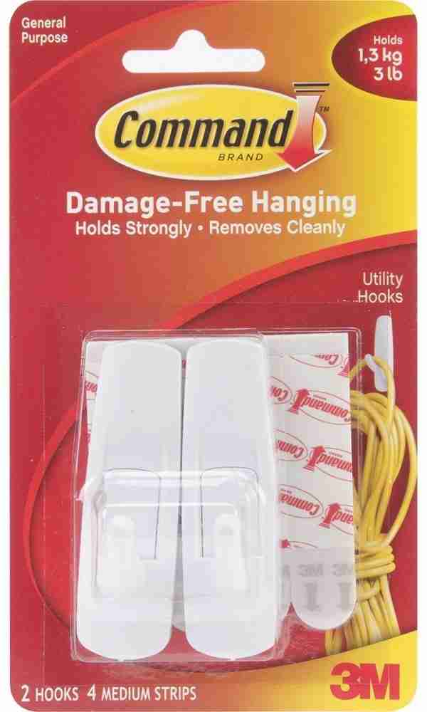 3M Command Command™ Small Wire Hooks-3 hooks, 4 strips Hook 3