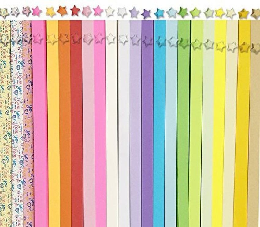 Leafbaby Origami Stars Craft Folding Paper Strips For Arts Crafts