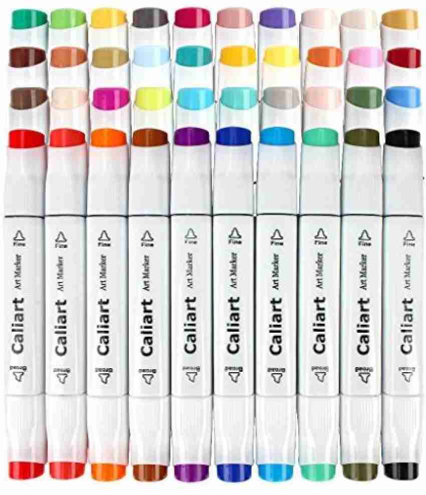 Caliart Markers, 100 Colors Dual Tip Art Markers India