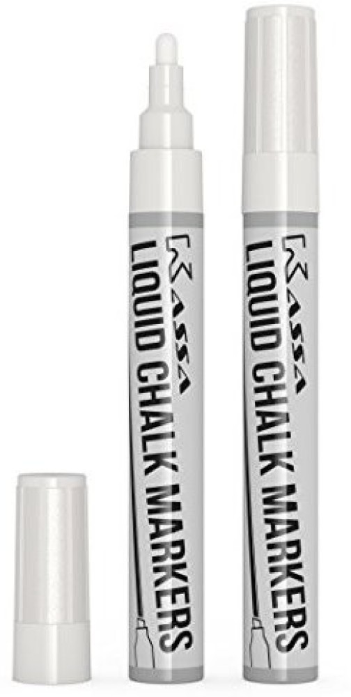 Kassa Metallic Chalk Markers - Erasable Chalkboard Pens
