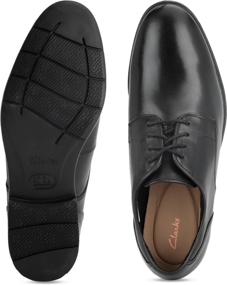 Clarks formal black outlet shoes