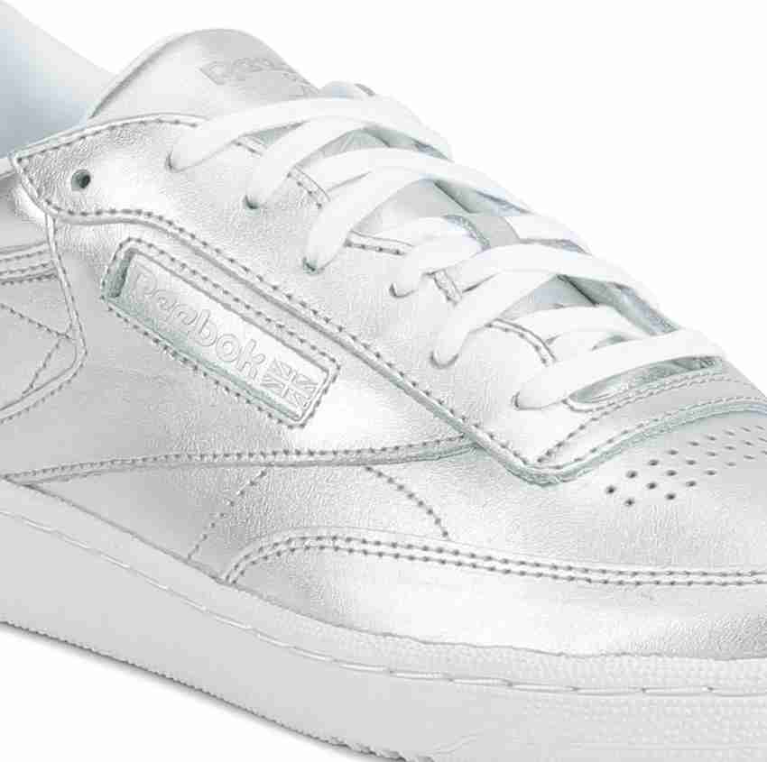 Reebok club c hot sale 85 shine silver