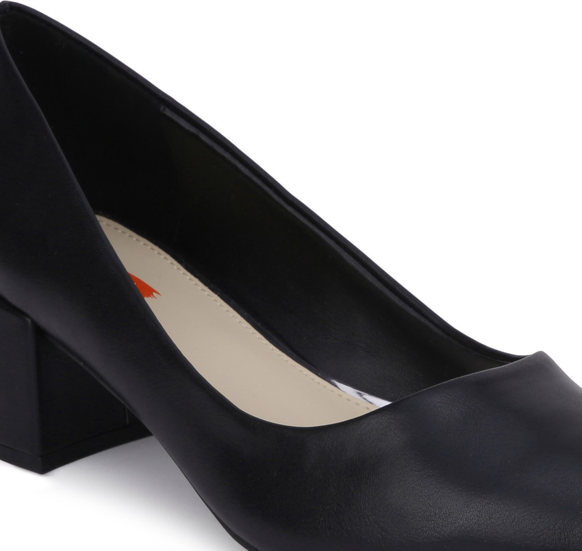 Bata black block heels online