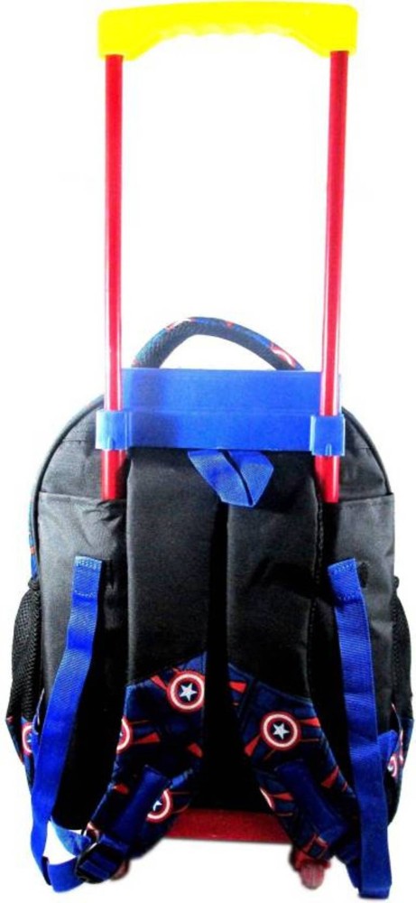 Iron man hotsell trolley school bag