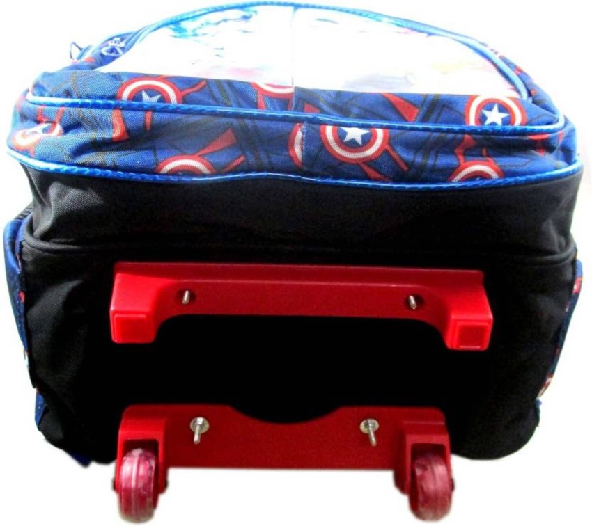 Iron man hotsell trolley school bag