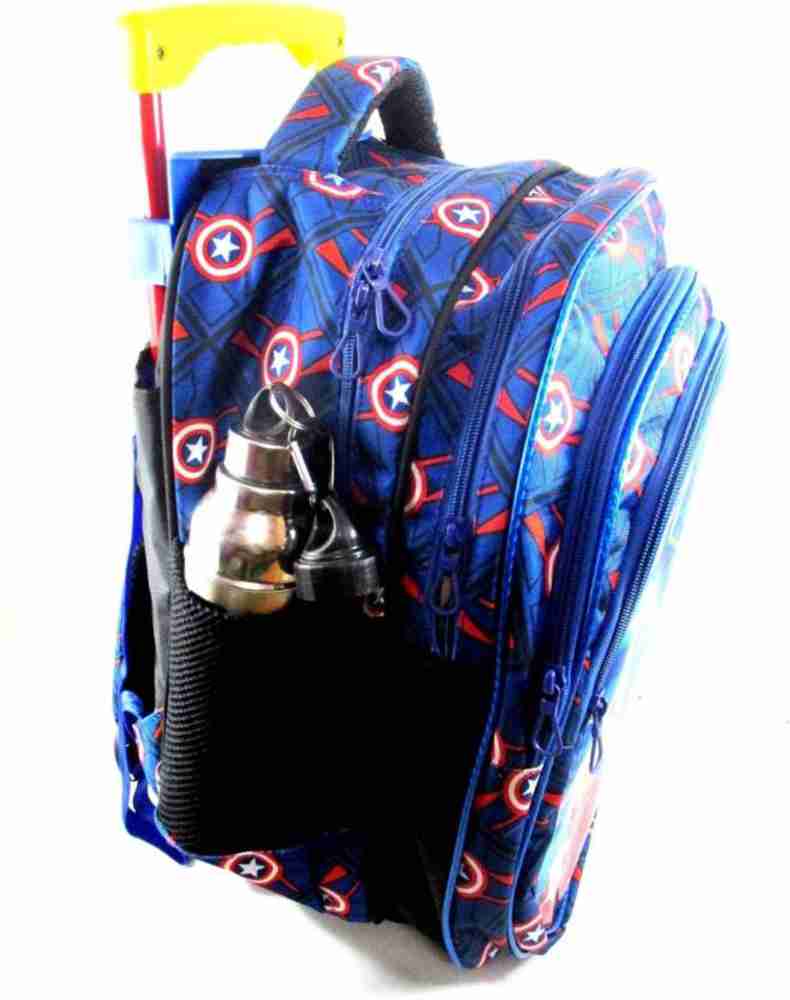 Iron man hotsell trolley school bag